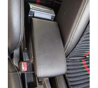 Pexorin Dual Layer Large Space Center Console Storage Box, for Skoda, Fabia Fabia 2 2008-2014 Armrest Box With USB Charging Cup Holder Ash Car Armrest Box(H All Black Have USB)