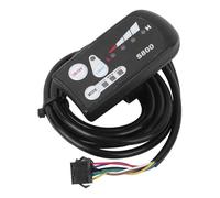 Pexorin For 36V 48V E-Bike LED Meter Lithium Battery LED Meter S800 Display Horizontal Black White Screen E- LED Instrument Scooter Instrument Panel(48V)