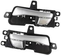 Pexorin for Hyundai, for Sonata 2011 2012 2013 2014 82610-3S010 82620-3S010 Car Interior Inside Inner Door Handle Left Right Interior Door Handle(Black 1 Pair Silver)