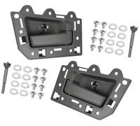Pexorin for Jeep, for Grand, for Cherokee, 2005 2006 2007 2008 2009 2010 1JV461J3AA 1JV471J3AA 5HR421J3AK 5HR411J3AK Car Interior Door Handle Interior Door Handle(Black 2pcs Gray Rear)