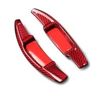 Pexorin for Mercedes, for Benz, New E Class E260 2021 Car Steering Wheel Shift Paddle Extension Shifter Real Carbon Fiber Car Paddle Shifters(Red)