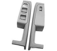 Pexorin for Skoda, for Superb 2008 2009 2010-2013 3TD867158A Car Front Rear Interior Door Handle Armrest Frame Switch Control Panel Trim Interior Door Handle(Black 2pcs-Grey)