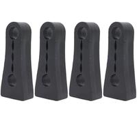 Pexorin For Toyota, for RAV4, XA20 XA30 XA40 XA50 2001 2002-2022, Door Lock Damper Buffer Deadener Seal Shock-Absorbing Damping Protector Noise Reduction Pad (Size : 4Pcs) Car Damper(BLACK 4Pcs)