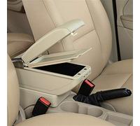 Pexorin For Vios 2002-2008 Armrest Box Central Store Content Storage Box With Ashtray Car Armrest Box(D Styke Beige)