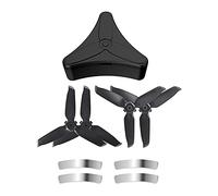 Pexorin Gift Sticker Propeller Accessories Tip Quick Release Light Weight ABS Propellers, for DJI, FPV Drone 5328S Drone Propeller Replacement(4pcs sliver box)
