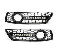 Pexorin Glossy Black Fog Light Grille Cover With Light 8P0807682D, for A3 8P Sportback Car-styling Fog Light Cover