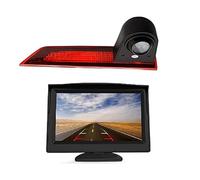 Pexorin HD 720P 3rd Brake Light Camera Replace Stop Lights +5.0 Monitor Transporter, for Ford, Transit Custom V362 2012-2018 Rear Car Third Brake Light Camera