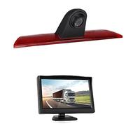 Pexorin HD 720P Brake Light Rear View Camera Stop Lights + Monitor, for Ford, Transit Jumbo, for F-150, F250 F350 MK 8 2014-2019 Car Third Brake Light Camera