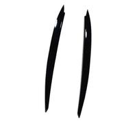 Pexorin Headlight Eyebrow, for VW, for Golf, 7 7.5 MK7 MK7.5, for GTI R, for GTE, for GTD 2013-2020 Auto Headlight Trim Lamp Eyebrow Headlight Kits Car Headlight Eyebrows(BLACK Gloss Black)