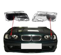 Pexorin Headlight Lens Cover, for Bmw, E46 Convertible M3 2000-06 Headlamp Cover Transparent Lampshade Lamp Hood Hell headlamp lens replacement(Left And Right)