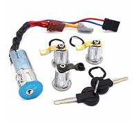 Pexorin IGNITION SWITCH LEFT RIGHT DOOR LOCK CYLINDER WITH 2 KEYS, for Citroen, BERLINGO XSARA PICASSO, for Peugeot,for Partner, 1996-2008 OE 9170G3 252522 Car Door Lock Barrel Cylinder