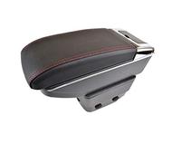 Pexorin Large Armrest Arm Rest Center Console Storage Box, for Kia, Rio 3 Rio3 K2 2012-2017 2013 2014 2015 Car Armrest Box(Red Thread)