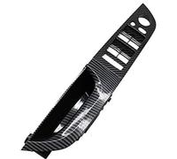 Pexorin Left Hand Driver Carbon Fiber Interior Door Pull Handle Armrest Panel, for, 3 Series E90 E91 316 318 320 325 328 Interior Door Handle(Black 37.5 A1)