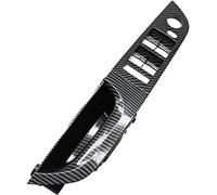 Pexorin Left Hand Driver Carbon Fiber Interior Door Pull Handle Armrest Panel, for, 3 Series E90 E91 316 318 320 325 328 Interior Door Handle(Black 37.5 B2)