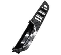 Pexorin Left Hand Driver Carbon Fiber Interior Door Pull Handle Armrest Panel, for, 3 Series E90 E91 316 318 320 325 328 Interior Door Handle(Black 35.5 A1)