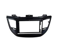 Pexorin LHD 9 Inch Radio Fascia Dashboard Dash Trim Kit Frame Stereo Panel GPS DVD Player Face Plate Bezel, for Hyundai, TUCSON 2015-2018 Car Radio Fascia Panel(Black)