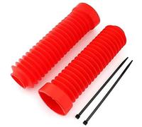 Pexorin Moto Front Fork Cover For K Boots Shock Protector Gaiters Red Motorcycle Front Absorber Covers, for Atc 250R 1983 1984 1985 1986 350X 1987