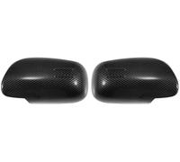 Pexorin Pair Car Rear View Driver Passenger Side Mirror Cover Cap Overlay Black Carbon Fiber, for Toyota, Yaris 2006-2011 Mirror Guard Covers Exterior Trims Car Wing Mirror Cover