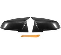 Pexorin Pair Car Rear View Driver Passenger Side Mirror Cover Cap Replacement Black Carbon Fiber, for BMW, F20 F22 F23 F30 F31 F32 F33 F36 Mirror Guard Covers Car Wing Mirror Cover