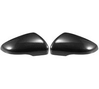 Pexorin Pair Car Rear View Driver Passenger Side Mirror Cover Cap Replacement Black Carbon Fiber, for Volkswagen, for Golf, MK6, for Touran, Mirror Guard Covers Decoration Car Wing Mirror Cover