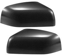 Pexorin Pair Car Rear View Driver Passenger Side Mirror Cover Cap Replacement Black Carbon Fiber, for Land, for Rover, for Range, for Rover, Sport Discovery Mirror Guard Cover Car Wing Mirror Cover