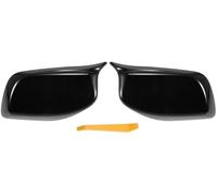 Pexorin Pair Car Rear View Driver Passenger Side Mirror Cover Cap Replacement Gloss Black, for BMW, E60 E61 5 Series E63 E64 6 Series Mirror Guard Covers Car Wing Mirror Cover