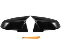 Pexorin Pair Car Rear View Driver Passenger Side Mirror Cover Cap Replacement Gloss Black, for BMW, F20 F22 F23 F30 F31 F32 F33 F36 F87 M2 Mirror Guard Covers Car Wing Mirror Cover