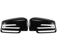 Pexorin Pair Car Rear View Driver Passenger Side Mirror Cover Cap Replacement Gloss Black, for Mercedes, for Benz, a Class W176 B Class C Class Mirror Guard Covers Car Wing Mirror Cover