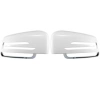 Pexorin Pair Car Rear View Driver Passenger Side Mirror Cover Cap Replacement White, for Mercedes, for Benz, a Class W176 B Class C Class Mirror Guard Covers Car Wing Mirror Cover