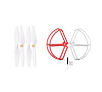 Pexorin Propeller 1080P Protector Protective Guard Bumper FiMi 4K Drone Replacement Props Blade Screw Cover Fens Accessories Drone Propeller Guard(Red white 4pc prop)