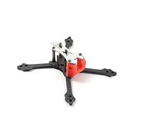 Pexorin Ratel-X140 3 Inch Runcam Nano2 Caddx EOS2 140mm Wheelbase 4mm Arm Carbon Fiber FPV Racing Frame Kit Carburetor Maintenance Spare(Red)