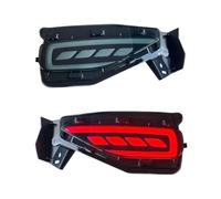 Pexorin Rear Tail Light 2PCS, for Toyota, For Fortuner For SW4 2015-2020 LED Reflector Bumper Fog Lamp Brake Turn Signal Car Assemblies Tail Light Turn Signal Indicator Lamp(Black SMOKE COVER A)