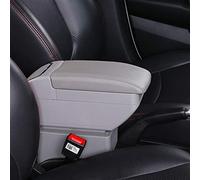 Pexorin Rotatable Car Center Centre Console Storage Box, for Peugeot, 206 207 Armrest Box With USB Charging Ashtray Car Styling Decoration Car Armrest Box(F Style Gray)