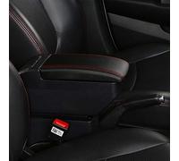 Pexorin Rotatable Car Center Centre Console Storage Box, for Peugeot, 206 207 Armrest Box With USB Charging Ashtray Car Styling Decoration Car Armrest Box(F Style Black Red)