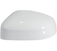 Pexorin Silver Tone Left Car Side Door Mirror Cover Rear View Mirror Cap Car Wing Mirror Cover(White)