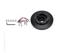 Pexorin Steering Wheel Short Boss Hub Adapter Kit Black Aluminum Quick Release Hub Adaptor Kit, for BMW, E36 318 325 328 840 850 E39 M3 Z3 Steering Wheel Hub