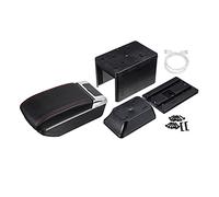 Pexorin Universal Car Dual Layer Armrest Box 7 USB Ports Central Console Store Content Box With Cup Holder Ashtray Car Armrest Box