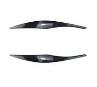 Pexorin vehicle front lamp eyebrow trim Abs Gloss Black Headlight Eyebrows Eyelid, for 3 for Series 2005 2006 2007 2008 2009 2010 2011, for Sedan,/ Touring Stickers, for Bmw, for E90(Carbon Look)