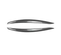 Pexorin vehicle front lamp eyebrow trim Abs Gloss Headlight Eyebrows Eyelids 2pcs, for 3 for Series 325i 330i 330d 335i 335d Pre-lci 3d Stickers Accessories, for Bmw, for E92 E93(Carbon Look)