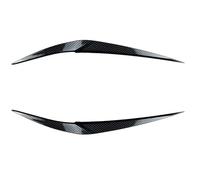 Pexorin vehicle front lamp eyebrow trim For 2016 2017 2018 2019 2020 Carbon Fiber/glossy Black Abs Car Headlight Eyebrow Eyelid Cover Decor Trim Accessories, for Bmw, for X1 F48(Carbon Fiber Pattern)