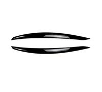 Pexorin vehicle front lamp eyebrow trim For 2pcs Abs Gloss Headlight Eyebrows Eyelids 3 for Series 325i 330i 330d 335i 335d Pre-lci 3d Stickers Accessories, for Bmw, for E92 E93(Gloss Black)