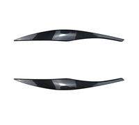 Pexorin vehicle front lamp eyebrow trim For 3 for Series 2005 2006 2007 2008 2009 2010 2011, for Sedan,/ Touring Stickers Abs Gloss Black Headlight Eyebrows Eyelid, for Bmw, for E90(Carbon Look)