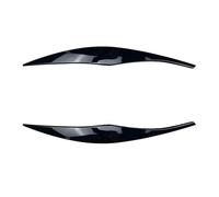 Pexorin vehicle front lamp eyebrow trim For 3 for Series 2005 2006 2007 2008 2009 2010 2011, for Sedan,/ Touring Stickers Abs Gloss Black Headlight Eyebrows Eyelid, for Bmw, for E90(Gloss Black)