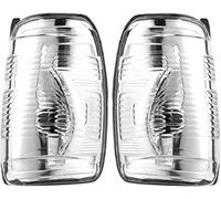 Pexorin Wing Mirror Indicator Lamp Lens Set Clear Left and Right Pair, Ford, Transit Mk8 2014-2019 BK3113B382AB BK3113B381AB 1847387 1847389 wide angle rearview