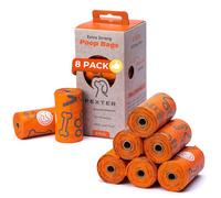 Pexter Dog Poop Bags, Leak-Proof, Strong and Unscented, 120 waste bag count