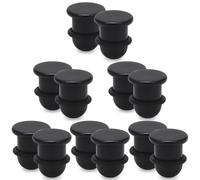 Pexveiuu 00G Solid Acrylic Clear Gauges Plugs for Ears Stretching Kit Ears Gauges with O-Rings 00 Gauge Plastic Single Flare Gauge Tunnels Stretching Kit Ear Expander Piercing Jewelry for Women Men