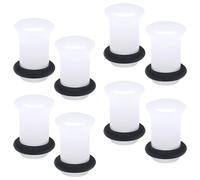 Pexveiuu 2G Solid Acrylic Clear Opalite Gauges Plugs for Ears Stretching Kit Ears Gauges 2 Gauge Plastic Single Flare Gauge Tunnels Stretch Kit Ear Expander Piercing Jewelry Women Men 6mm 1/4 inch