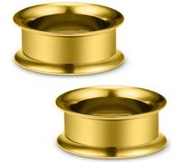 Pexveiuu 34mm Gold Gauges for Ear Tunnels Plugs Earring 316L Surgical Stainless Steel Double Flared Internally Threaded Ears Tunnel Plug Stretching Kit Piercing Jewelry Women Men 1 5/16 inch