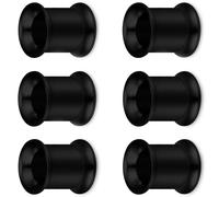 Pexveiuu 4G Black Gauges for Ear Tunnels Plugs Earrings 4 Gauge 316L Surgical Stainless Steel Double Flared Internally Threaded Ears Tunnel Plug Stretching Kit Piercing Jewelry Women Men 5mm