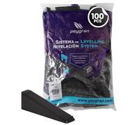Peygran Tile Leveling System 100 Wedges (black pieces). Lippage tile and stone installation for PRO and DIY. The most precise and re product on the market.